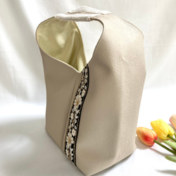 春の福袋　インド刺繍ラウンドバッグ＆光沢がきれいなサブバッグ　サブバッグにもちょうどよいサイズ　軽量バッグ 20枚目の画像