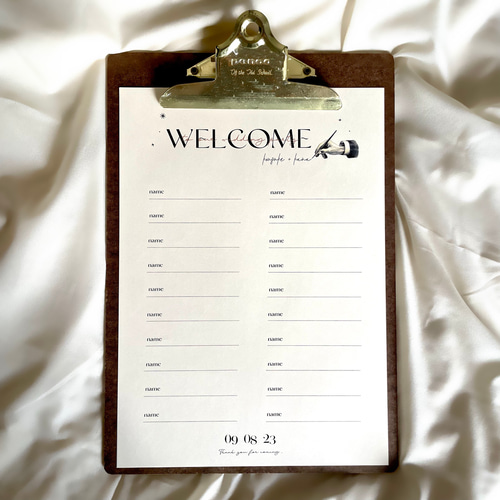 ✴︎retro✴︎ ウェルカムスペース 芳名帳 ゲストブック ウェディング