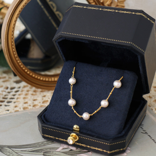 淡水パールのブレスレット バングル シルバー 真珠 淡水真珠 パール 6