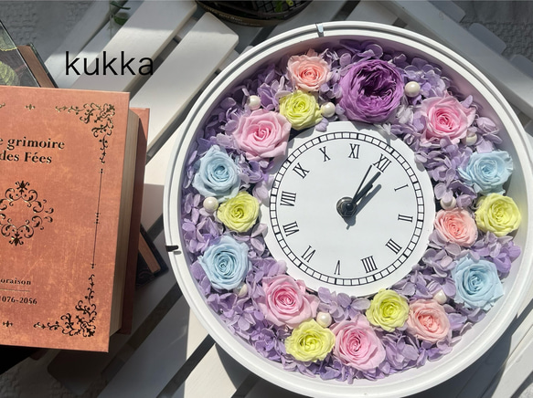 楽天市場】プリザーブドフラワー 時計（花・観葉植物｜花