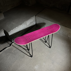 スケートボード　スケボー　テーブル　椅子　イス　チェア　ベンチ　サイドテーブル　コーヒーテーブル　ミニテーブル　97 3枚目の画像