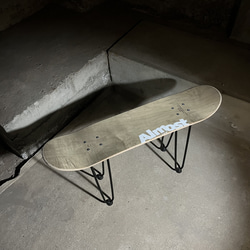 スケートボード　スケボー　テーブル　椅子　イス　チェア　ベンチ　サイドテーブル　コーヒーテーブル　ミニテーブル　96 3枚目の画像