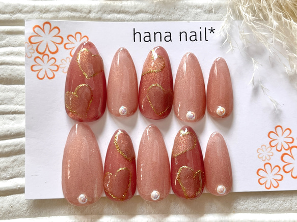 ネイルチップ・付け爪 hana ネイルチップ ハートマグネットネイルチップ #64 ネイルチップ
