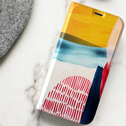 ベルトなし手帳型】SUMMER FUN iPhoneケース スマホケース アート 個性