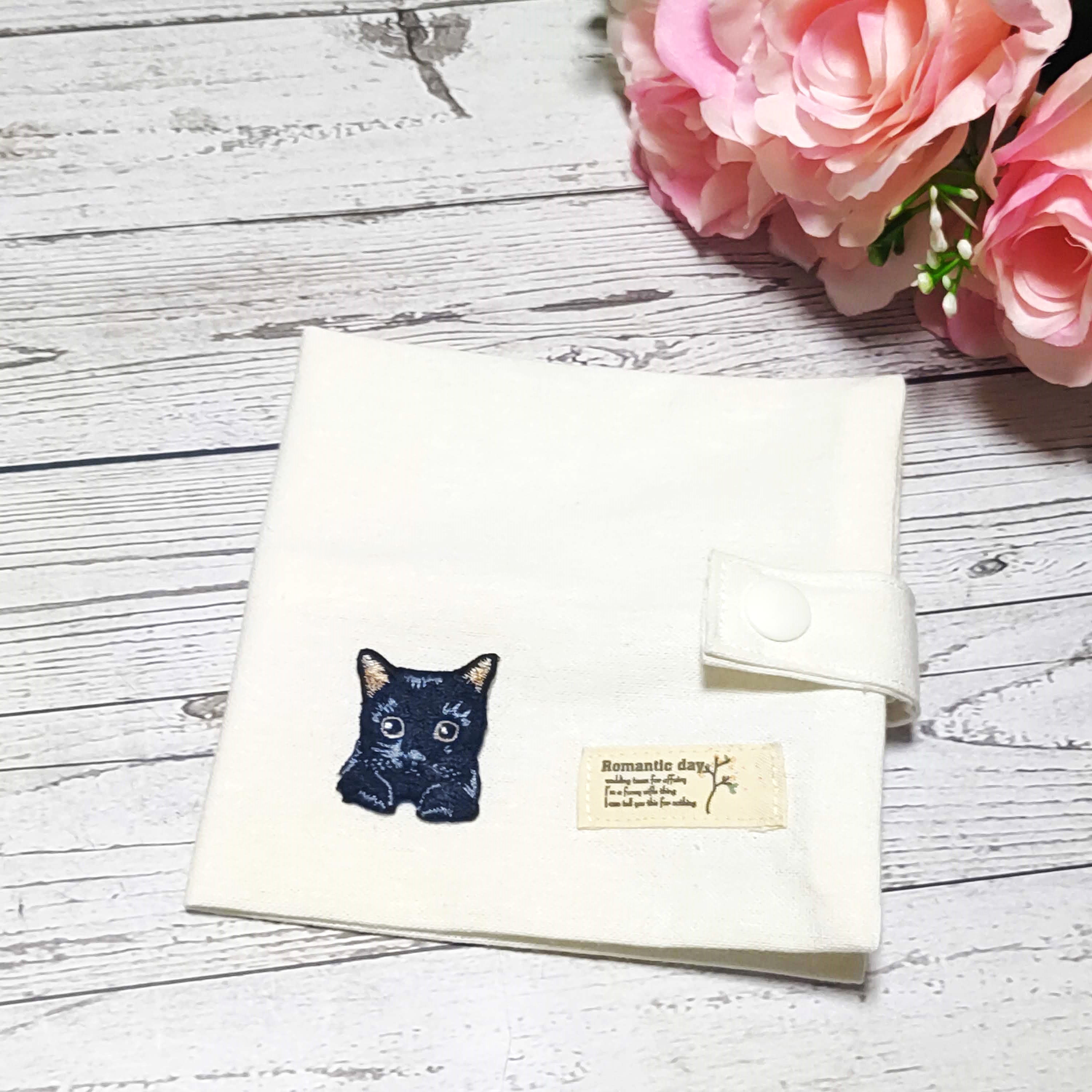 ハンドメイド　Cats アップリケ　Boxティシュカバー
B ハンドメイドCats アップリケBoxティシュカバー B