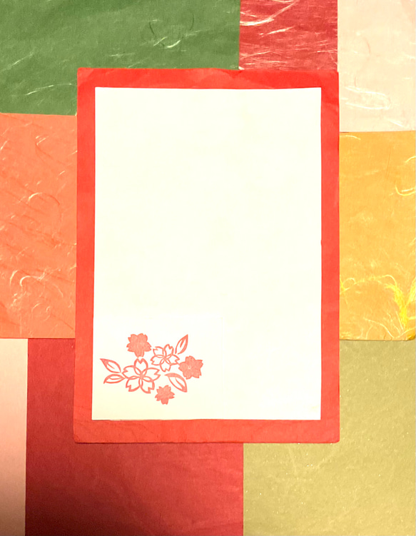 ✿春の花はんこ✿【さくらの花】3.5×5cm 2枚目の画像