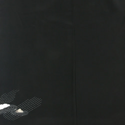 【正絹】着物リメイク 黒留袖ドレス&ショールのセット／五つ紋／ブラックフォーマル／結婚式・パーティ等に［217］ 15枚目の画像