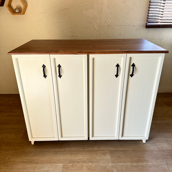 北英 キッチンカウンター A/防汚コーティング済み/チェスト/間仕切り/収納ラック/北欧/サロン 什器/英国/おしゃれ/ 春風