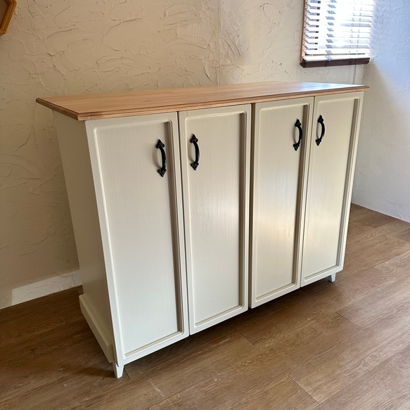 北英 キッチンカウンター A/防汚コーティング済み/チェスト/間仕切り/収納ラック/北欧/サロン 什器/英国/おしゃれ/ 春風