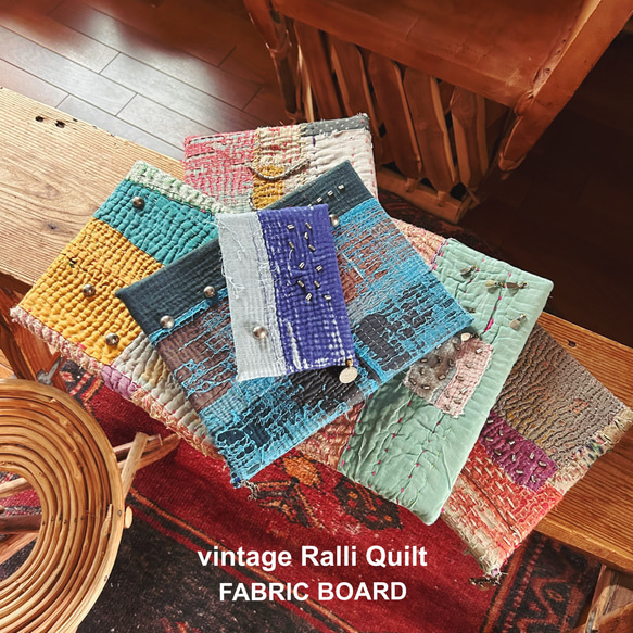 Vintage Ralli Quilt 【FABRIC BOARD】M-③ 7枚目の画像