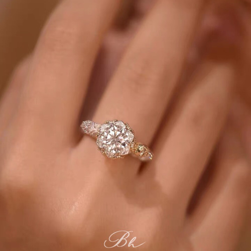 うさぎ フラワー モアッサナイト キラキラ ゴージャス ラグジュアリー