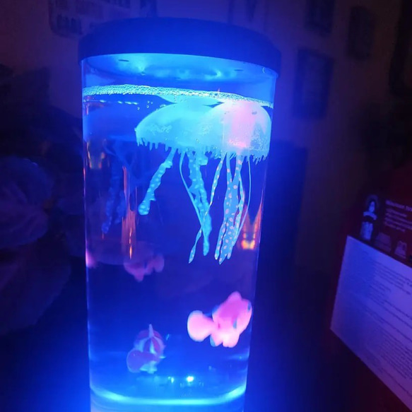 ナイトライト ミニ 水族館 クラゲ 海洋生物 おしゃれ かわいい USB コンパクト 間接照明 cht-1726 6枚目の画像