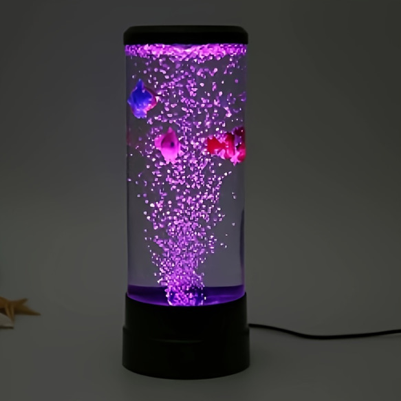 ナイトライト ミニ 水槽 クマノミ 海洋生物 おしゃれ かわいい USB コンパクト 間接照明 cht-1727 8枚目の画像