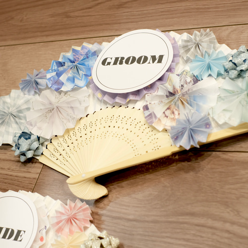 文字が選べる》扇子プロップス ♡ 結婚式 前撮りアイテム ウェディング