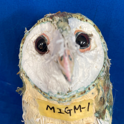 メンフクロウ MIGM-1 ペーパーマスコットＭサイズ 8枚目の画像