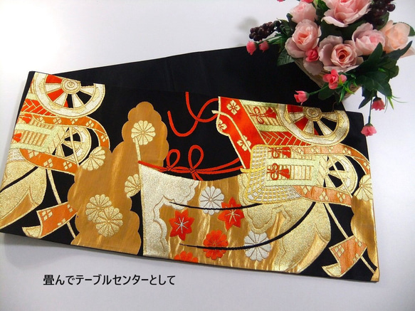 [(16)1877] 日式花紋65cm/禦馬車花紋/掛毯、桌布等/日式 第6張的照片