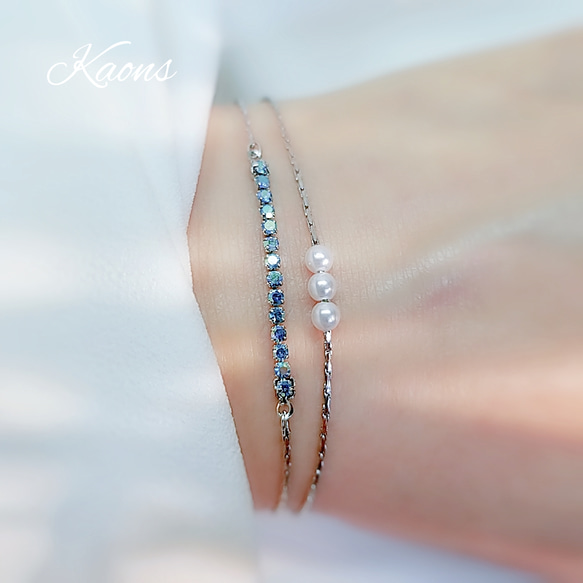 スワロフスキー　パールブレスレット SWAROVSKI スワロフスキー Remix パールブレス 追跡送料関税込
