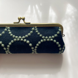 ミナペルホネン【タンバリン dop】グレー☆親子がま口 長財布 がま口