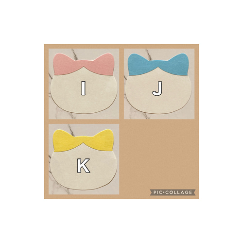 通常販売ページ①】メッセージカード 猫 デザインA〜j 抜き型 デザイン