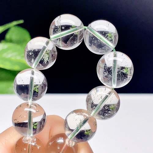 超高品質】 ヒマラヤ 水晶 ブレスレット 天然石 マニカランクォーツ 14  