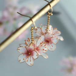 桜3重華耳飾り（数量限定） 2枚目の画像