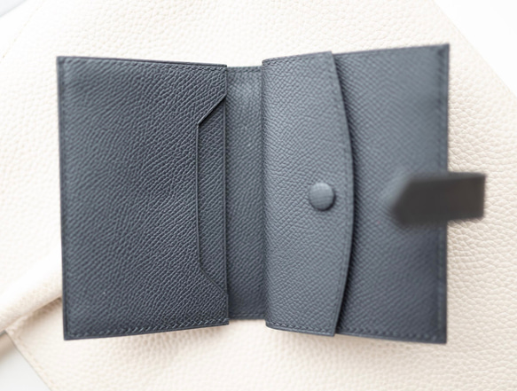 柔らかい高級革使用　軽い　エプソン革　カードケース　名刺入れ　カラーオーダー可能　オールレザー 4枚目の画像