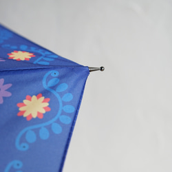 竹の傘 magyar navy  晴雨兼用 長傘 ALCEDO 161054 日傘 雨傘 東欧柄 鳥 ネイビー 16枚目の画像