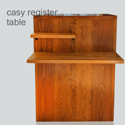 miya☁️】杉無垢材を使ったレジカウンター 折り畳み式 オーダー品