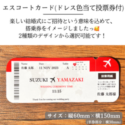 ¥100  ✈️旅行風✈️ エスコートカード 席札 ドレス当て 結婚式 3枚目の画像