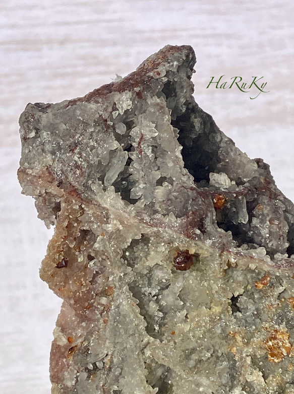 希少 大きめ♢スファレライト&ガーネット 鉱物標本 原石 03 天然石 天然色 3枚目の画像