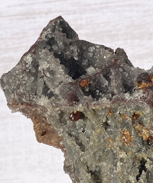 希少 大きめ♢スファレライト&ガーネット 鉱物標本 原石 03 天然石 天然色 14枚目の画像