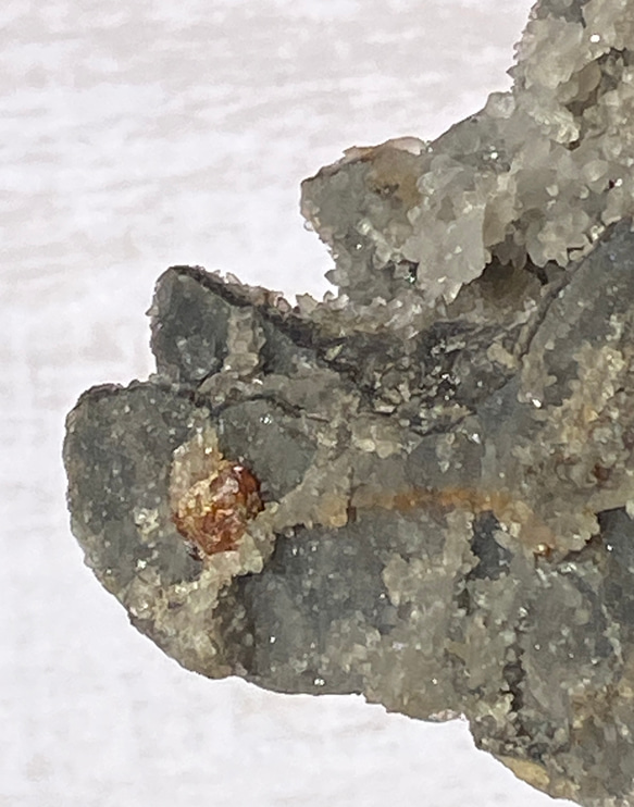 希少 大きめ♢スファレライト&ガーネット 鉱物標本 原石 03 天然石 天然色 12枚目の画像