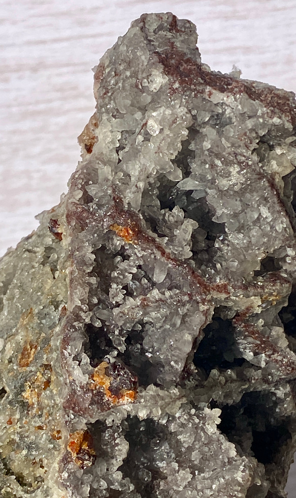 希少 大きめ♢スファレライト&ガーネット 鉱物標本 原石 03 天然石 天然色 13枚目の画像