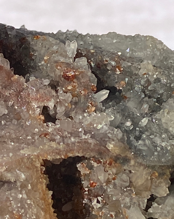 希少 大きめ♢スファレライト&ガーネット 鉱物標本 原石 03 天然石 天然色 7枚目の画像