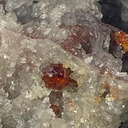 希少 大きめ♢スファレライト&ガーネット 鉱物標本 原石 03 天然石 天然色 9枚目の画像