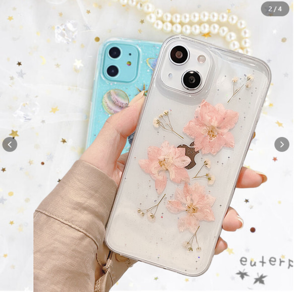 全機種対応 iPhone15手作♂iPhone押し花スマホケースiPhone14pro