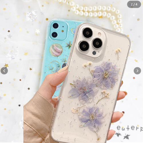 ハンドメイド押し花スマホケース　全機種対応iphone/GALAXY/AQUOS ほぼ全機種対応 押し花 スマホケース No.610】ハンドメイドの