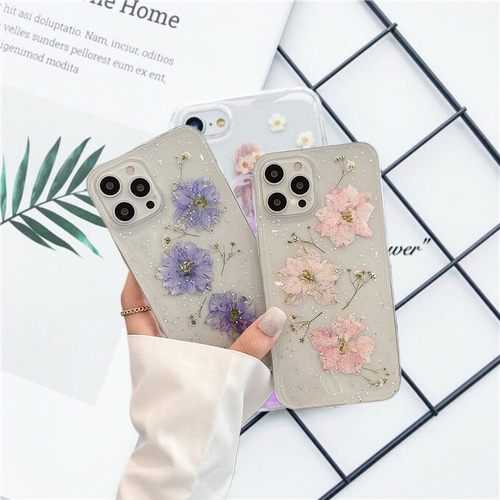 ハンドメイド押し花スマホケース　全機種対応 Amazon.co.jp: ハンドメイド 押し花スマホケース No.504 ほぼ全機種