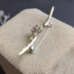 「美しいだけでなく機能性も 」天然宝石大粒「タンザナイト」鷲 ☆SV925シルバー　ネックレス*ブローチ16KGP　 4枚目の画像