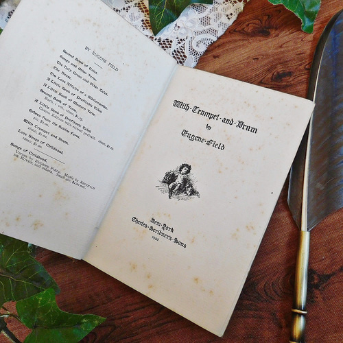 ゜+ 1900年 ヴィクトリア時代の詩集 素敵な表紙付き 古書