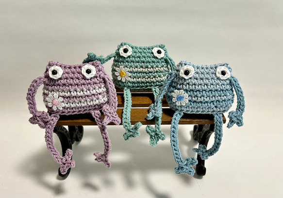 ハンドメイド あみぐるみ カエル アフリカンモチーフ - メルカリ