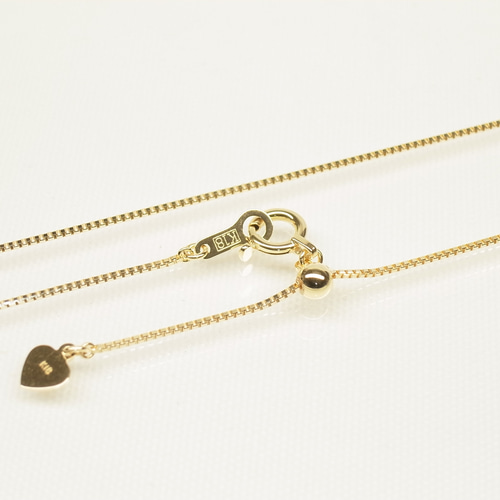 ベネチアン ネックレス k18 TRIDEA JEWELRY k18 ベネチアン ネックレス 幅0.8mm 45cm 2g