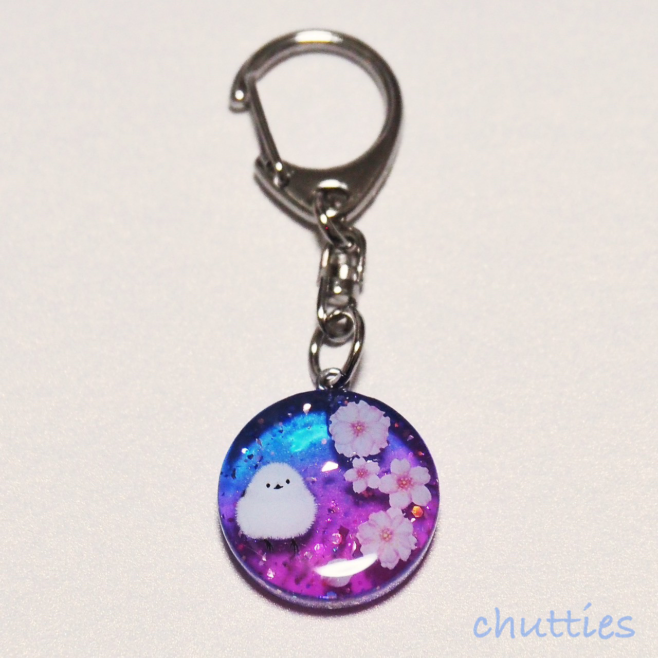 夜桜シマエナガキーホルダー キーホルダー chutties 通販