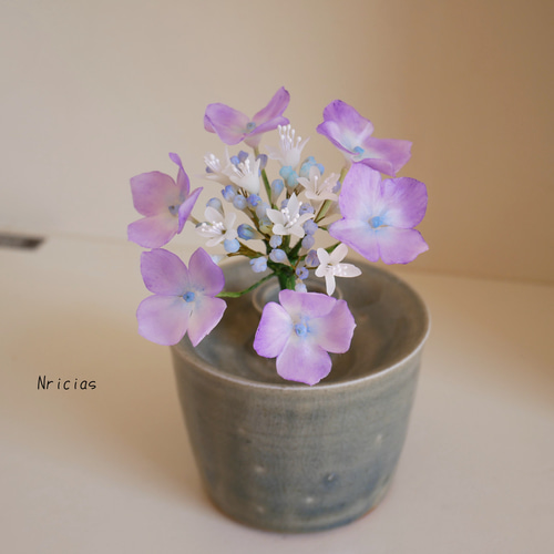 クレイフラワー 紫陽花(ピンク) little.t様♡専用 a55b8cb0fc253ab629a7d462a54726