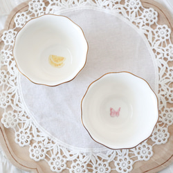 カップケーキのミニボウル　　ポーセラーツ　デザートカップ　小鉢 3枚目の画像