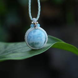 圓圓點★Larimar 流蘇項鍊 1530 第5張的照片