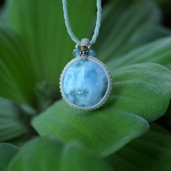 圓圓點★Larimar 流蘇項鍊 1530 第6張的照片