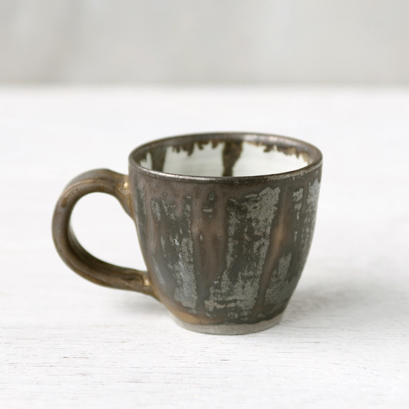ブロンズ釉コーヒーカップ 4枚目の画像
