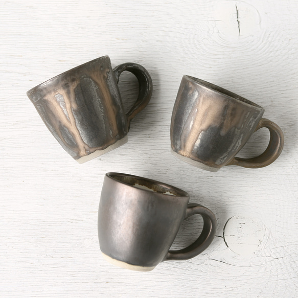 ブロンズ釉コーヒーカップ 6枚目の画像