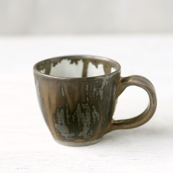 ブロンズ釉コーヒーカップ 2枚目の画像
